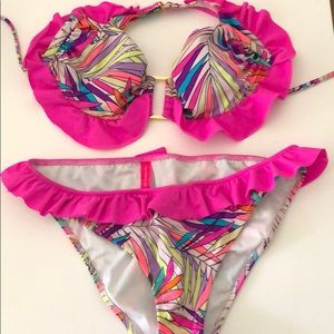 VS Multi Colored Two Piece Bathing Suit